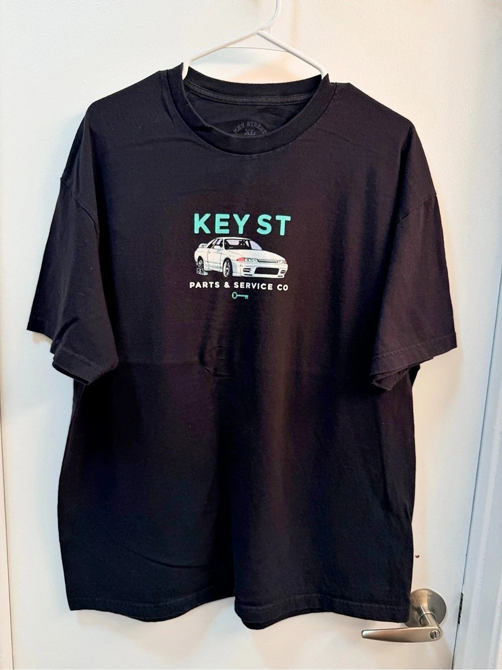 Key Street Parts & Services Black T-Shirt Graphic Tee XL
